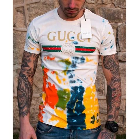 fake gucci tie dye shirt|genuine gucci t shirt.